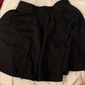 black skater skirt